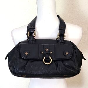 Tommy Bahama Black Pebbled Leather Women's Bag